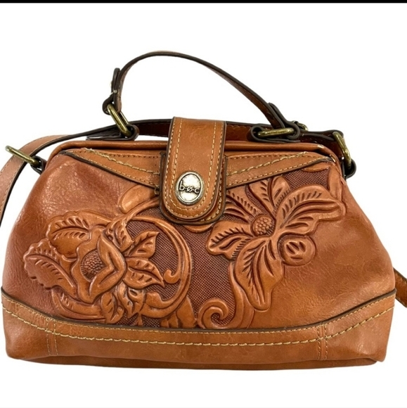 boc Handbags - Leather Embossed Crossbody Bag "boc"